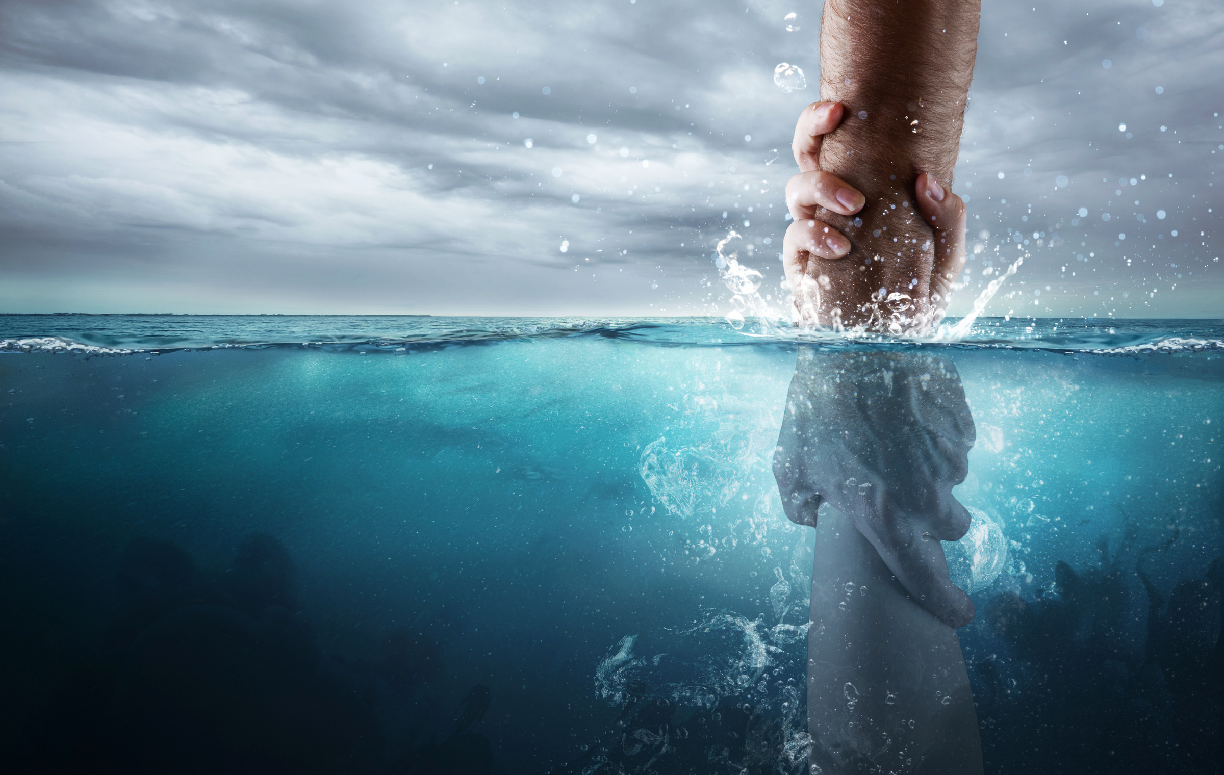 Rescued under water